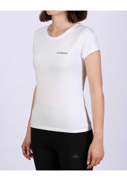 Logo Jendy Kadın Beyaz Regular Fit Tişört fırsatları