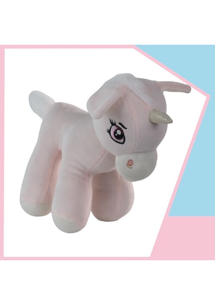 Unicorn Boynuzlu Ponny At Peluş Uyku Arkadaşi 34 cm Pembe Gnzrz