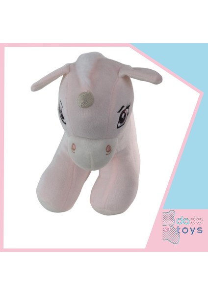 Unicorn Boynuzlu Ponny At Peluş Uyku Arkadaşi 34 cm Pembe Gnzrz