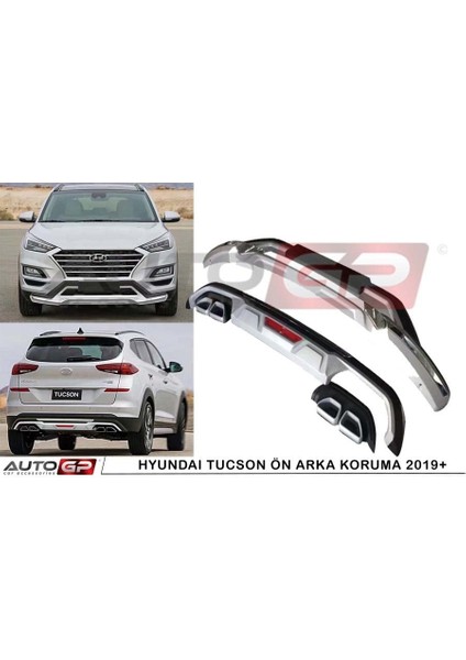 Hyundai tucson ön arka tampon koruması difüzör 2018 2019 2020 1.6 (Kalın Tip)