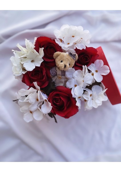 Sevgiliye Hediye Doğum Günü Hediyesi Çiçek Kutusu Içimden Geldi Yapay Çiçek modelleri