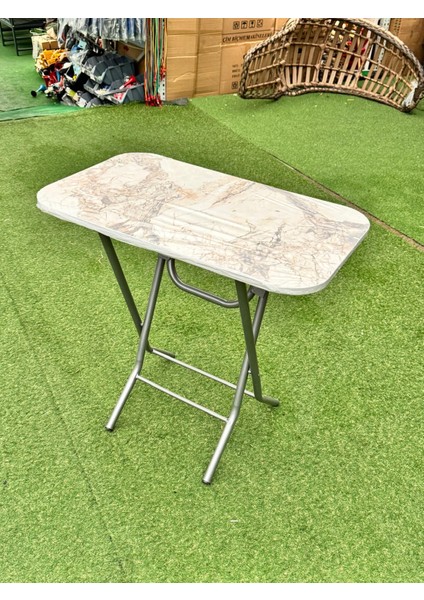 Mermer Desenli Katlanabilir 60X90 Suntalam Masa