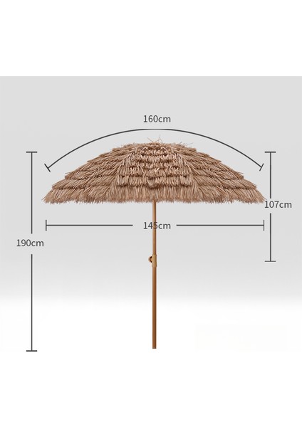 Store Bahçe/plaj Şemsiyesi - Sarı (Yurt Dışından)