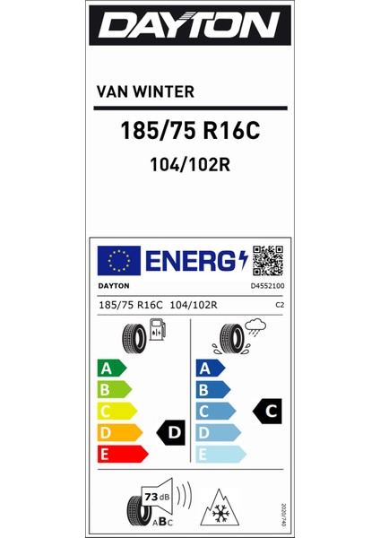 185/75 R16C 104/102R Van Winter Kış Lastiği (Üretim Yılı: 2024) fiyatları