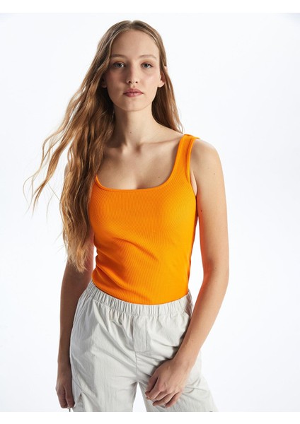 Lcw Vision Kadın U Yaka Düz Atlet