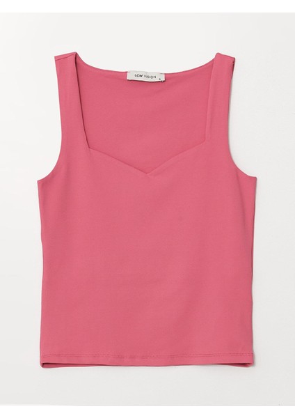 Lcw Vision Kadın Kalp Yaka Düz Atlet fırsatları