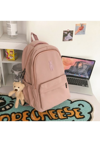 Bayan Ortaokul Öğrencileri Için Okul Çantası, Modaya Uygun Büyük Kapasiteli Bilgisayar Sırt Çantası, Bayan Lise Öğrencisi, Üniversite Öğrencisi Seyahat Çantası (Yurt Dışından)