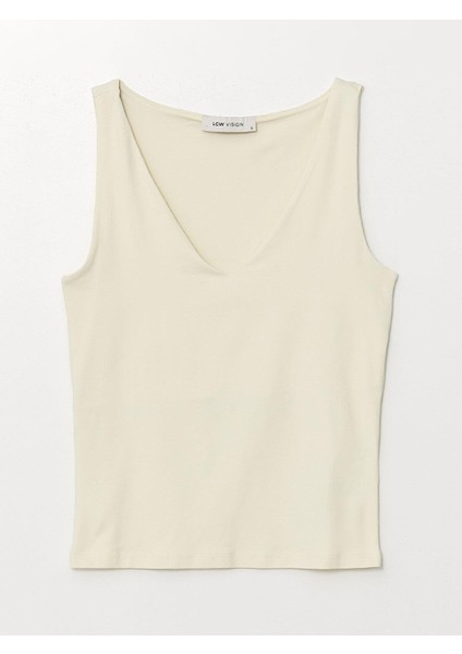 Lcw Vision Kadın V Yaka Düz Atlet fırsatları