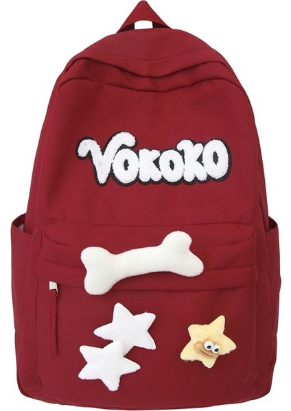 Niş Yıldız Okul Çantası Ortaokul Kız Lise Üniversite Öğrencisi Sırt Çantası (Yurt Dışından)