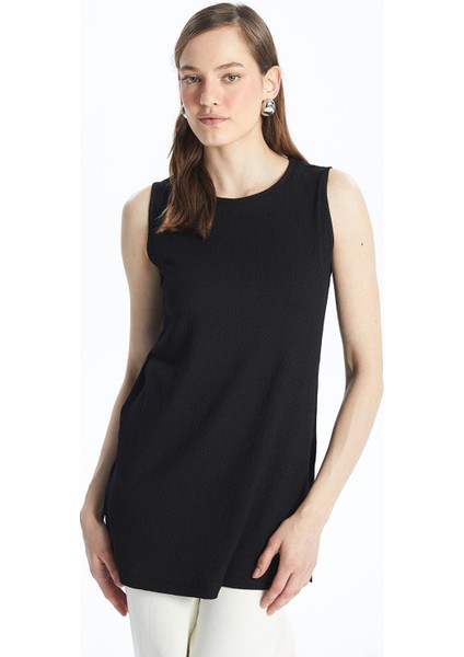 Lcwaıkıkı Basic Kadın Bisiklet Yaka Düz Atlet modelleri