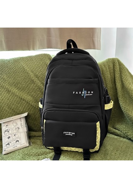 Ortaokul Öğrencisi Okul Çantası Kadın Çok Katmanlı Büyük Kapasiteli Lise Öğrencisi Basit Sırt Çantası Üniversite Öğrencisi Seyahat Çok Yönlü Sırt Çantası (Yurt Dışından)