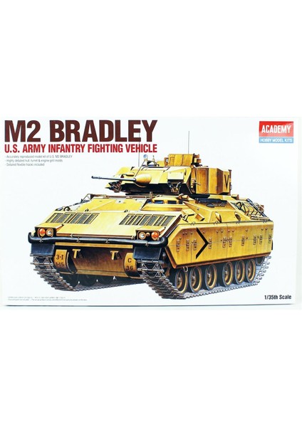 13237 1/35 Ölçek, M2 Bradley Amerikan Zırhlı Personel Taşıyıcı, Plastik Model Kiti
