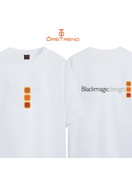 Blackmagic Baskılı Oversize Tişört