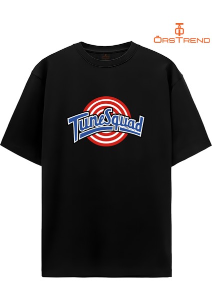 Space Jam Daffy Duck Baskılı Oversize Tişört