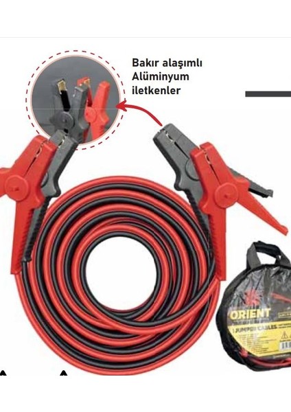 Akü Takviye Kablosu 2.20 mt EKO.(ATK220)
