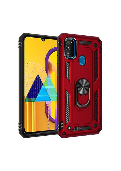 Samsung Galaxy M30S Kılıf Tam Koruma Çift Katmanlı Ibiza Sert Silikon Kapak