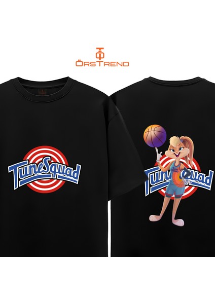 Space Jam Lola Bunny Baskılı Oversize Tişört