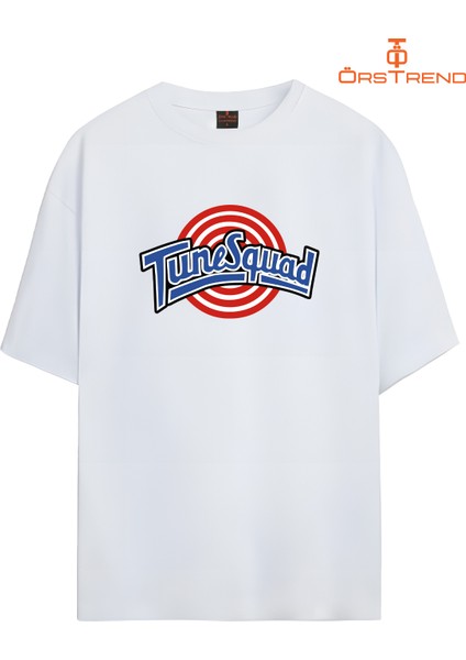 Space Jam Daffy Duck Baskılı Oversize Tişört
