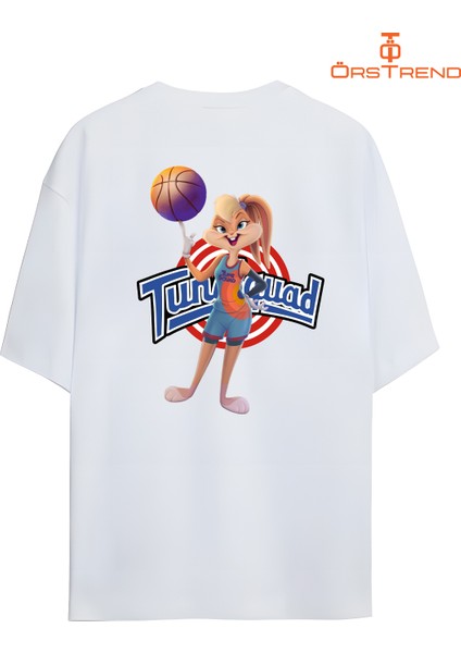 Space Jam Lola Bunny Baskılı Oversize Tişört modelleri