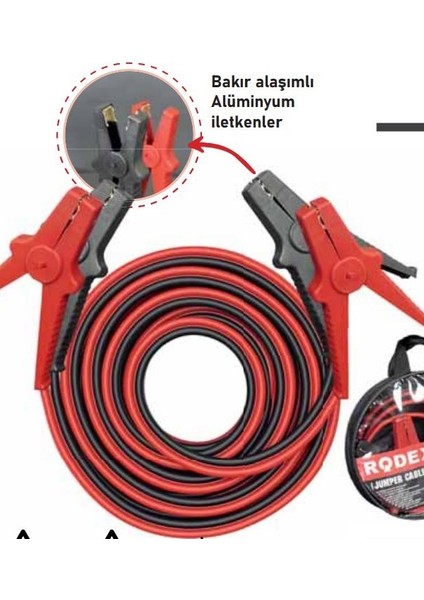 Akü Takviye Kablosu 2.50 mt EKO.(ATK250)