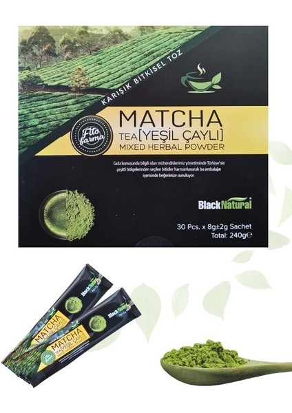 Matcha Karışık Toz Bitki Çayı 240 G