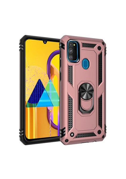 Samsung Galaxy M30S Kılıf Tam Koruma Çift Katmanlı Ibiza Sert Silikon Kapak