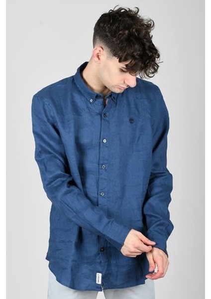 Mıll Brook Linen Shirt Erkek Lacivert Gömlek - TB0A2DC3 fiyatları