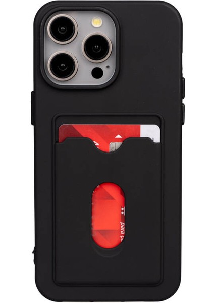 Techno Guru iPhone 15 Pro Max Kılıf Zore Dora Kartlıklı Silikon Kapak