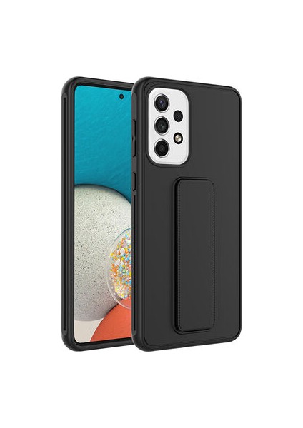 Samsung Galaxy A23 Kılıf Şık ve Stantlı Qstand Premium Kapak
