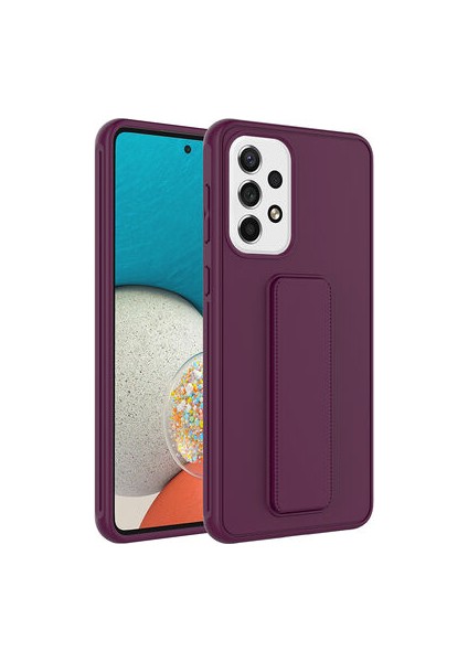 Samsung Galaxy A23 Kılıf Şık ve Stantlı Qstand Premium Kapak