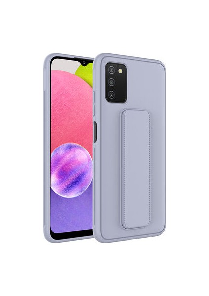 Samsung Galaxy A03S Kılıf Şık ve Stantlı Qstand Premium Kapak