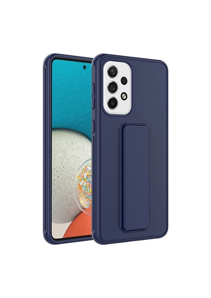 Samsung Galaxy A23 Kılıf Şık ve Stantlı Qstand Premium Kapak