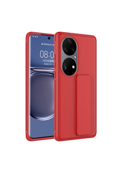 Huawei P50 Pro Kılıf Şık ve Stantlı Qstand Premium Kapak