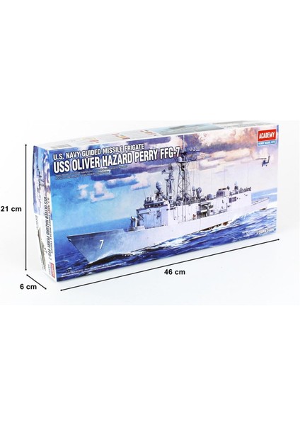 14102 1/350 Ölçek, Uss Oliver Hazard Perry (Ffg-7) Savaş Gemisi, Plastik Model Kiti indirimleri