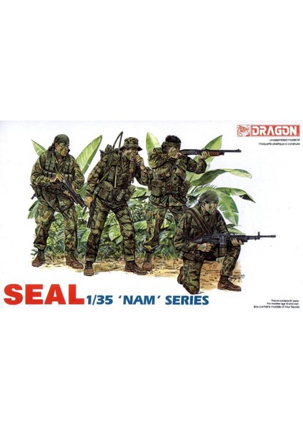 3302 1/35 Ölçek Amerikan Donanması, Vietnam Seal Ekibi, Plastik Model Kiti
