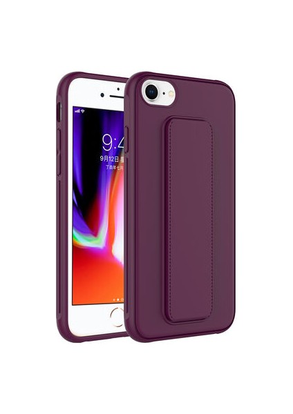 iPhone Se 2020 Kılıf Şık ve Stantlı Qstand Premium Kapak