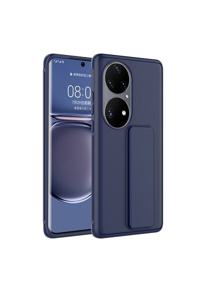 Huawei P50 Pro Kılıf Şık ve Stantlı Qstand Premium Kapak