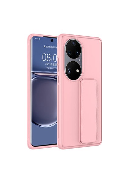 Huawei P50 Pro Kılıf Şık ve Stantlı Qstand Premium Kapak