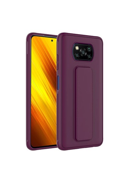 Poco X3 Pro Kılıf Şık ve Stantlı Qstand Premium Kapak