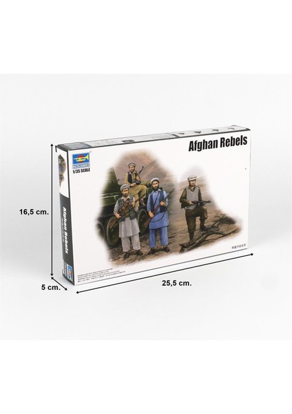 Trumpeter 00436 1/35 Ölçek Afgan Isyancı Figürleri Plastik Model Kiti