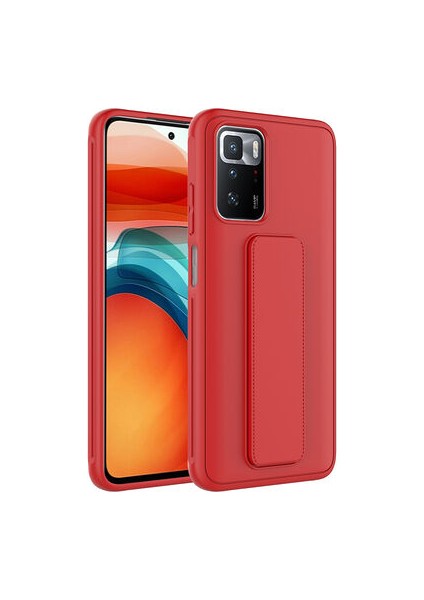 Redmi 10 Kılıf Şık ve Stantlı Qstand Premium Kapak