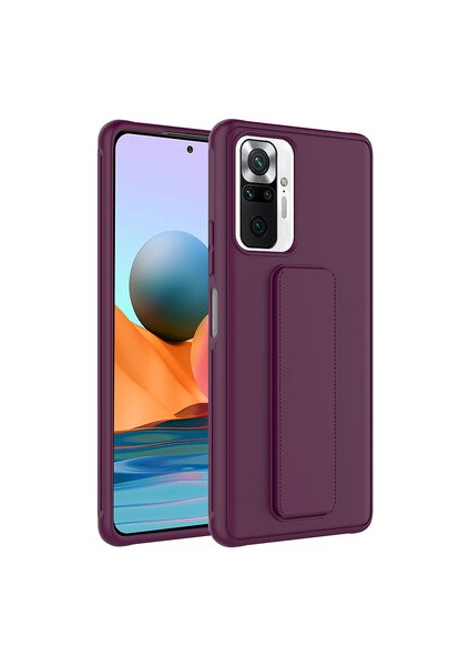 Redmi Note 10 Pro Kılıf Şık ve Stantlı Qstand Premium Kapak