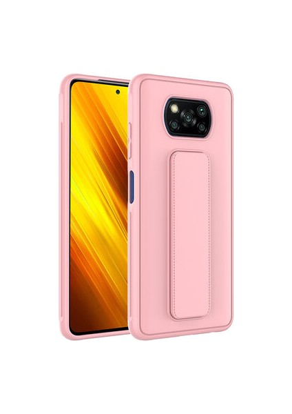 Poco X3 Kılıf Şık ve Stantlı Qstand Premium Kapak
