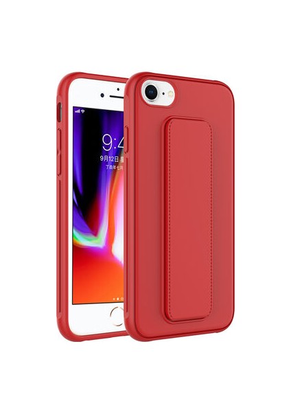 iPhone Se 2020 Kılıf Şık ve Stantlı Qstand Premium Kapak