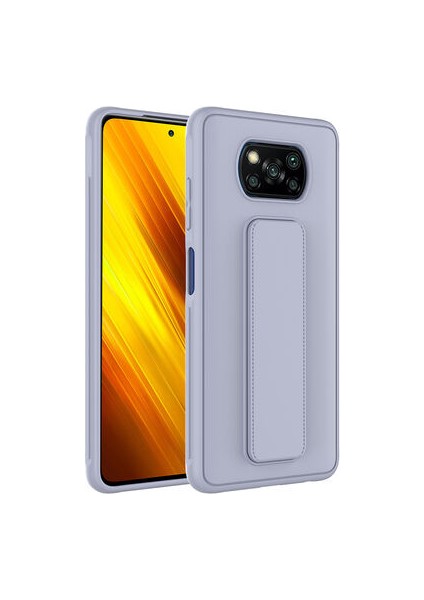 Poco X3 Kılıf Şık ve Stantlı Qstand Premium Kapak
