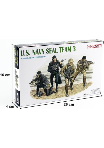 3025 1/35 Ölçek Amerikan Donanması, Vietnam Seal Ekibi-3, Plastik Model Kiti modelleri