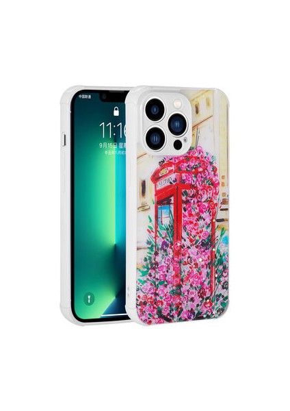 iPhone 11 Pro Kılıf Simli Desenli Kamera Korumalı Parlak Popy Kapak