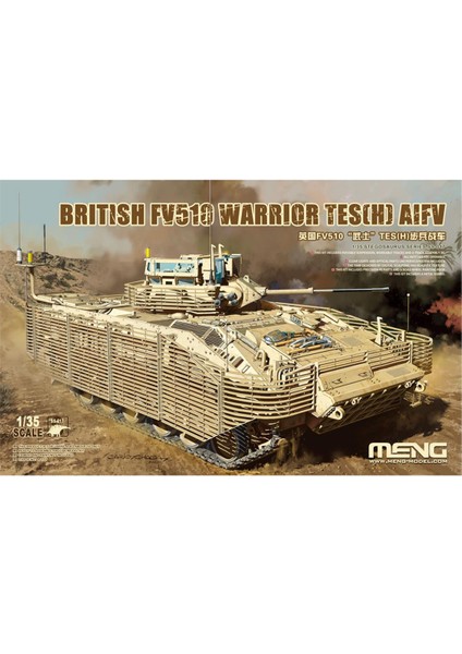 SS-017 1/35 Ölçek Ingiliz FV510 Warrior Tes(H) Aıfv Zırhlı Personel Taşıyıcı, Plastik Model Kiti