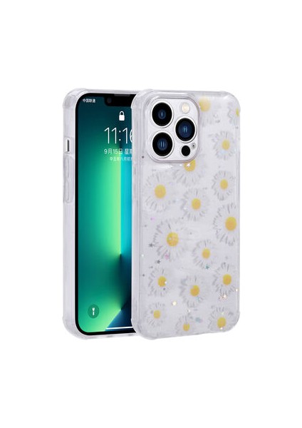 iPhone 12 Pro Kılıf Simli Desenli Kamera Korumalı Parlak Popy Kapak