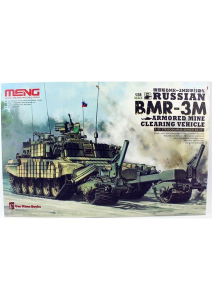 SS-011 1/35 Ölçek Rus Bmr-3m (T90) Mayın Temizleme Aracı, Plastik Model Kiti